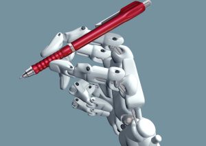 Illustration,Of,A,Robot,Holding,A,Pen